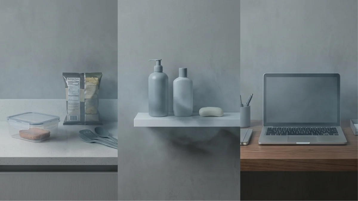 Infographic: common endocrine disruptors by room in the home